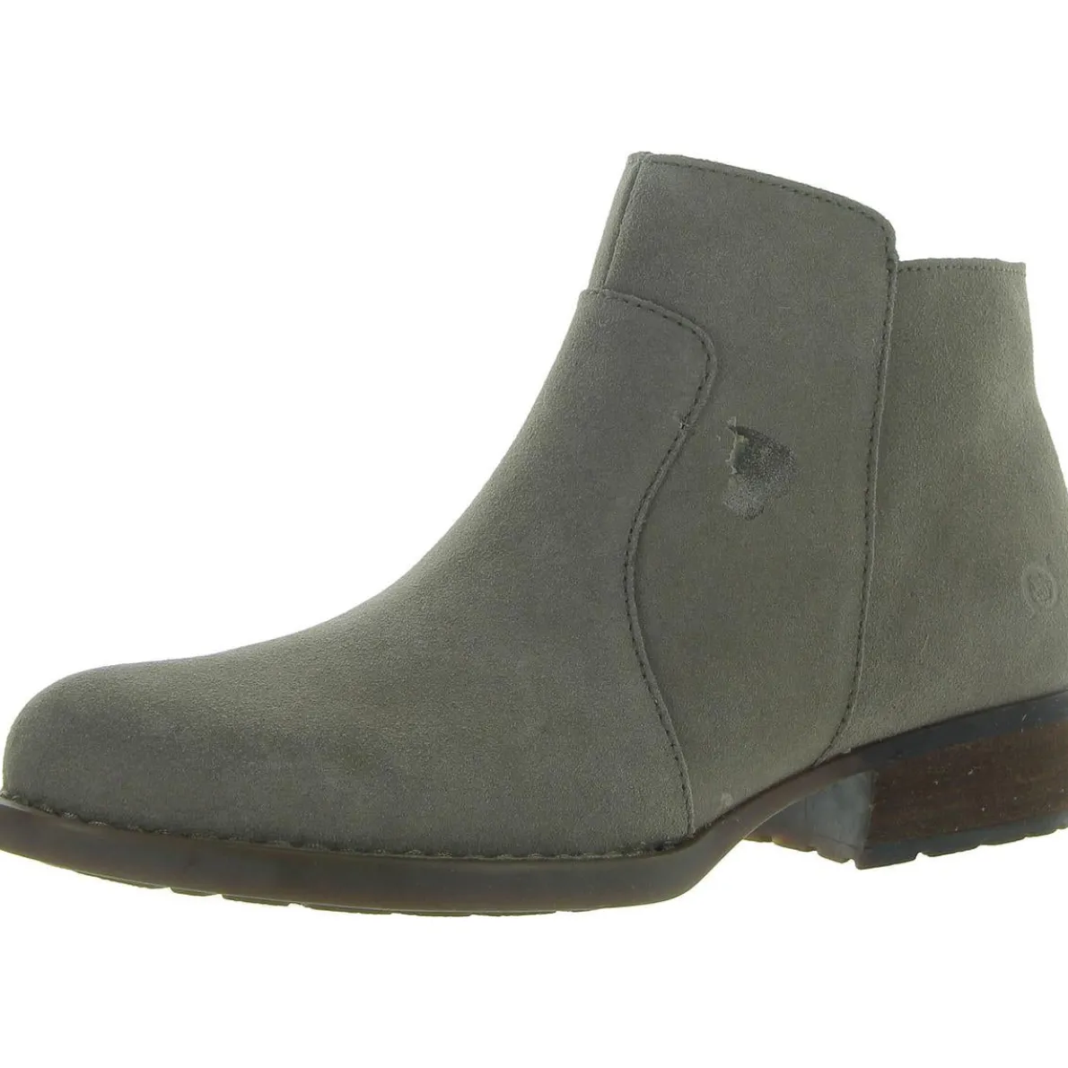 Rani Suede Block Heel Ankle Boots