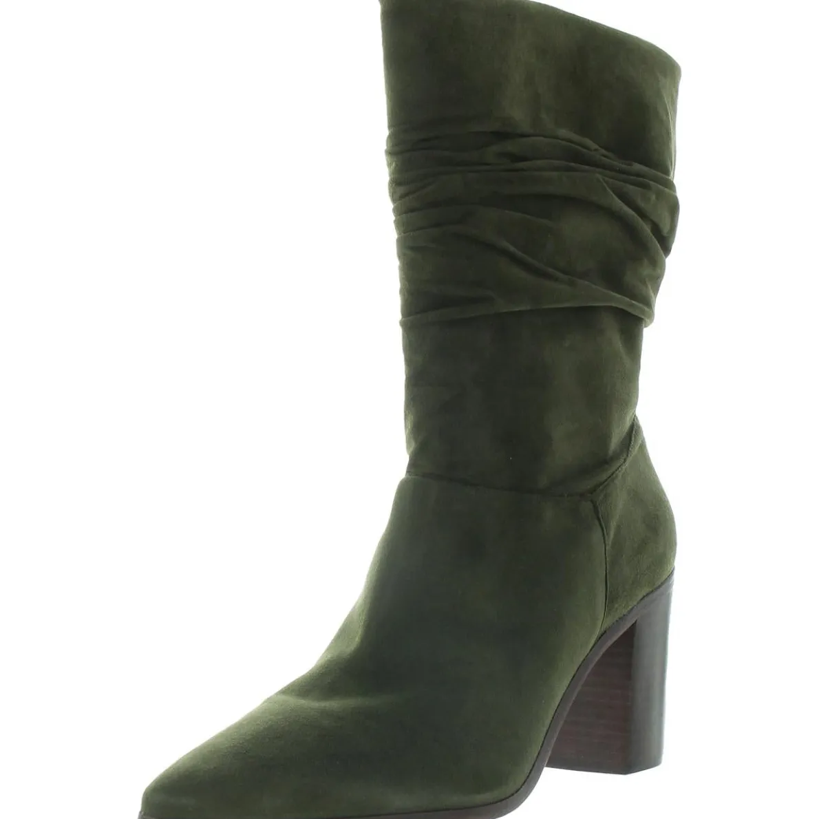 Ashlee Solid Suede Mid-Calf Boots