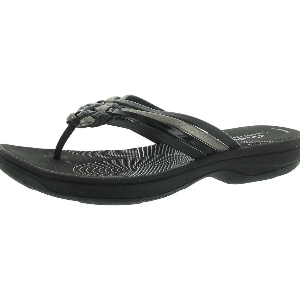 Breeze Coral H Faux Leather Slide Sandals