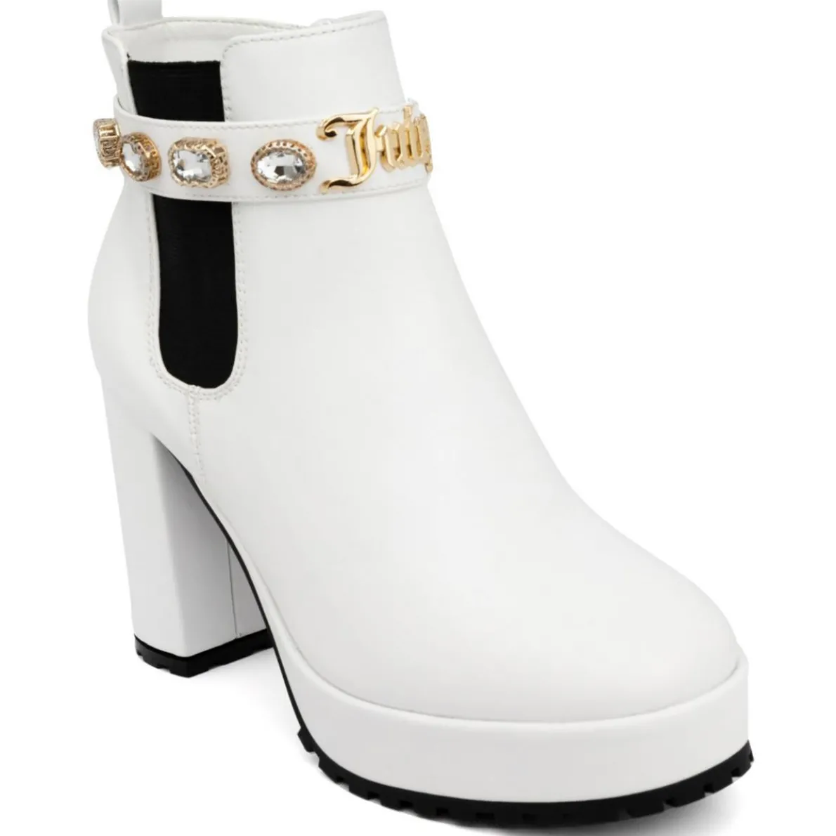 Python Faux Leather Chelsea Boots