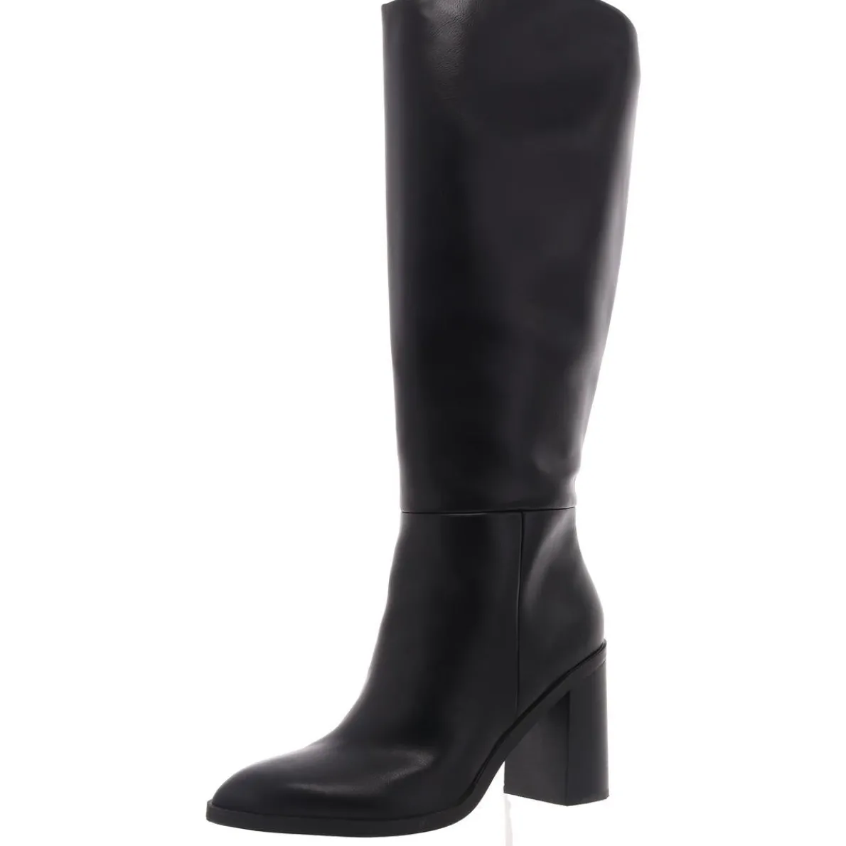 Burns Faux Leather Pull On Knee-High Boots