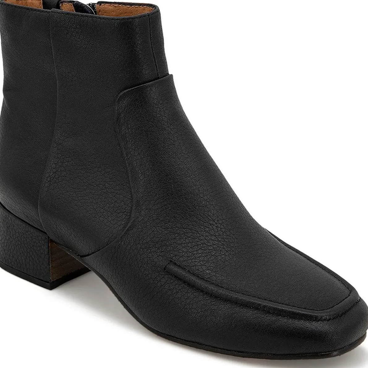 Ella Apron Bootie Leather Ankle Boots
