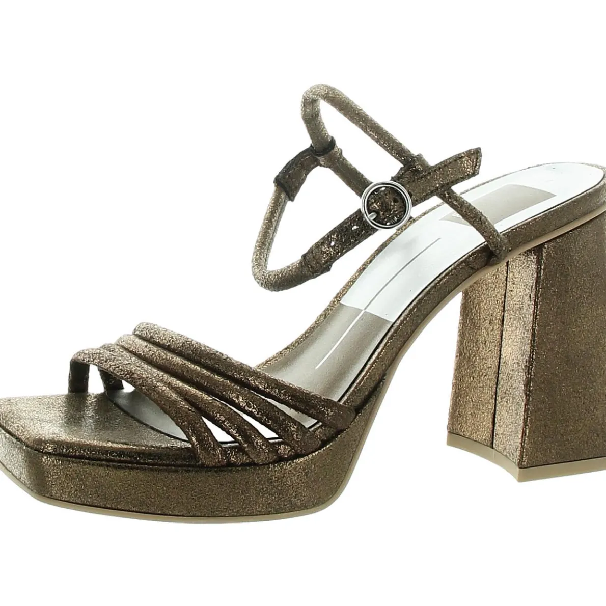 Metallic Block Heels