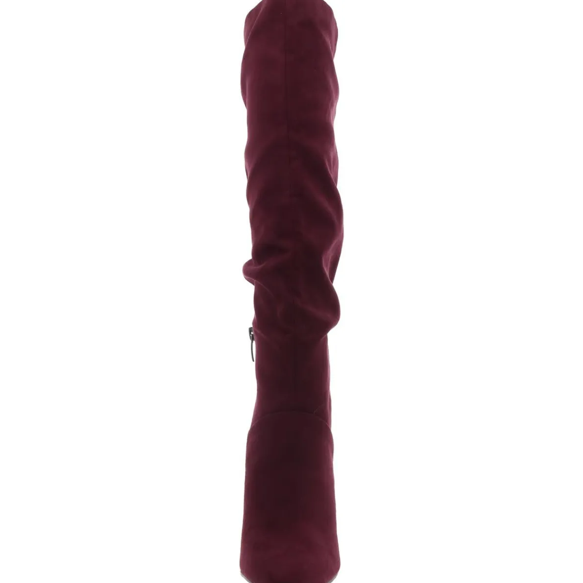 Perino Zipper Faux Suede Knee-High Boots