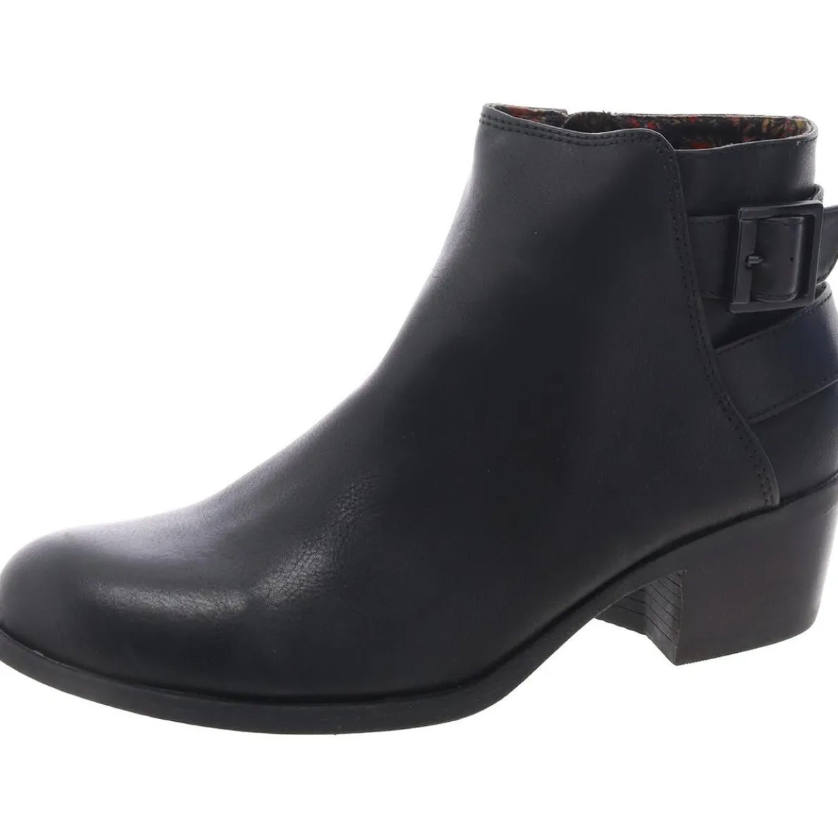 Faux Leather Solid Booties