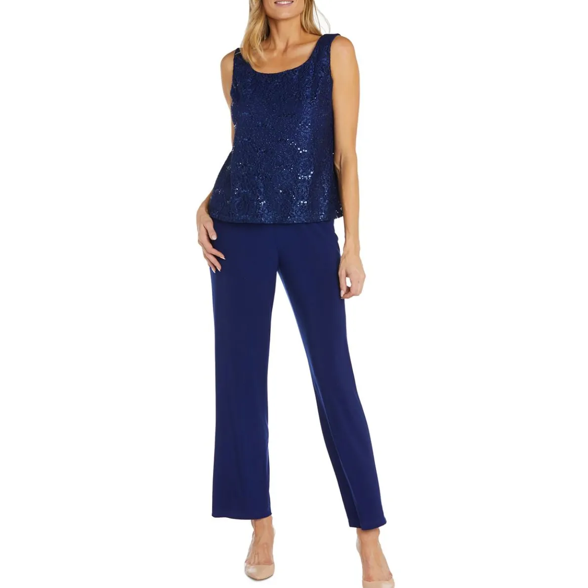 Petites Lace Glitter Blouse