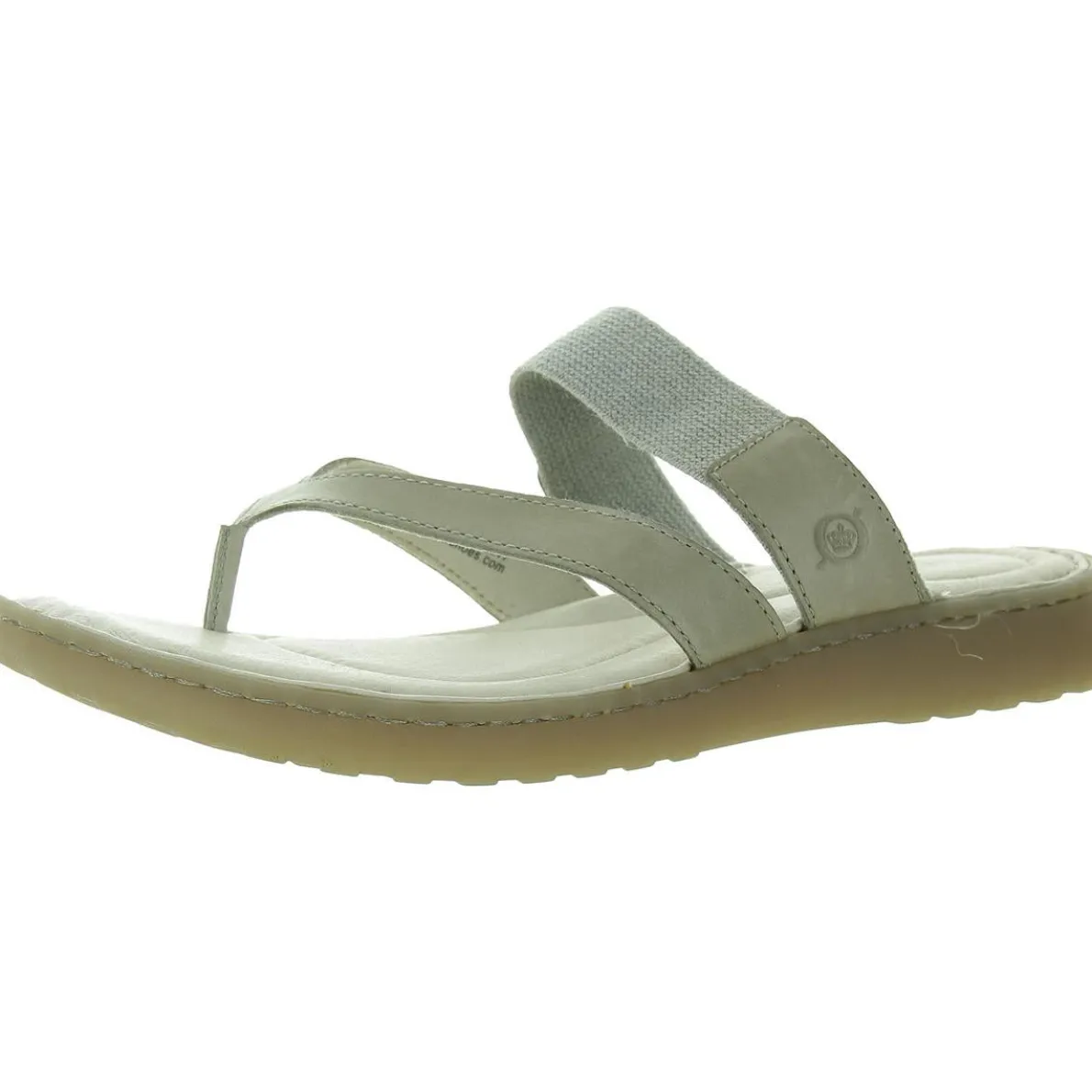 Stretch Leather Flip-Flops