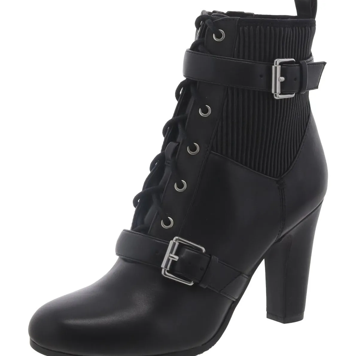 Skylar Zipper Block Heel Ankle Boots