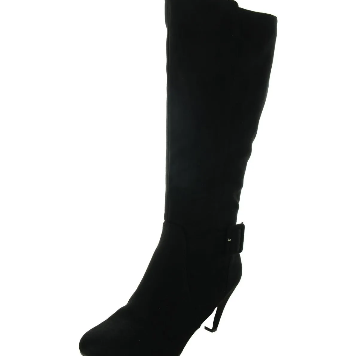 Troy II Faux Suede Almond Toe Cone Heels