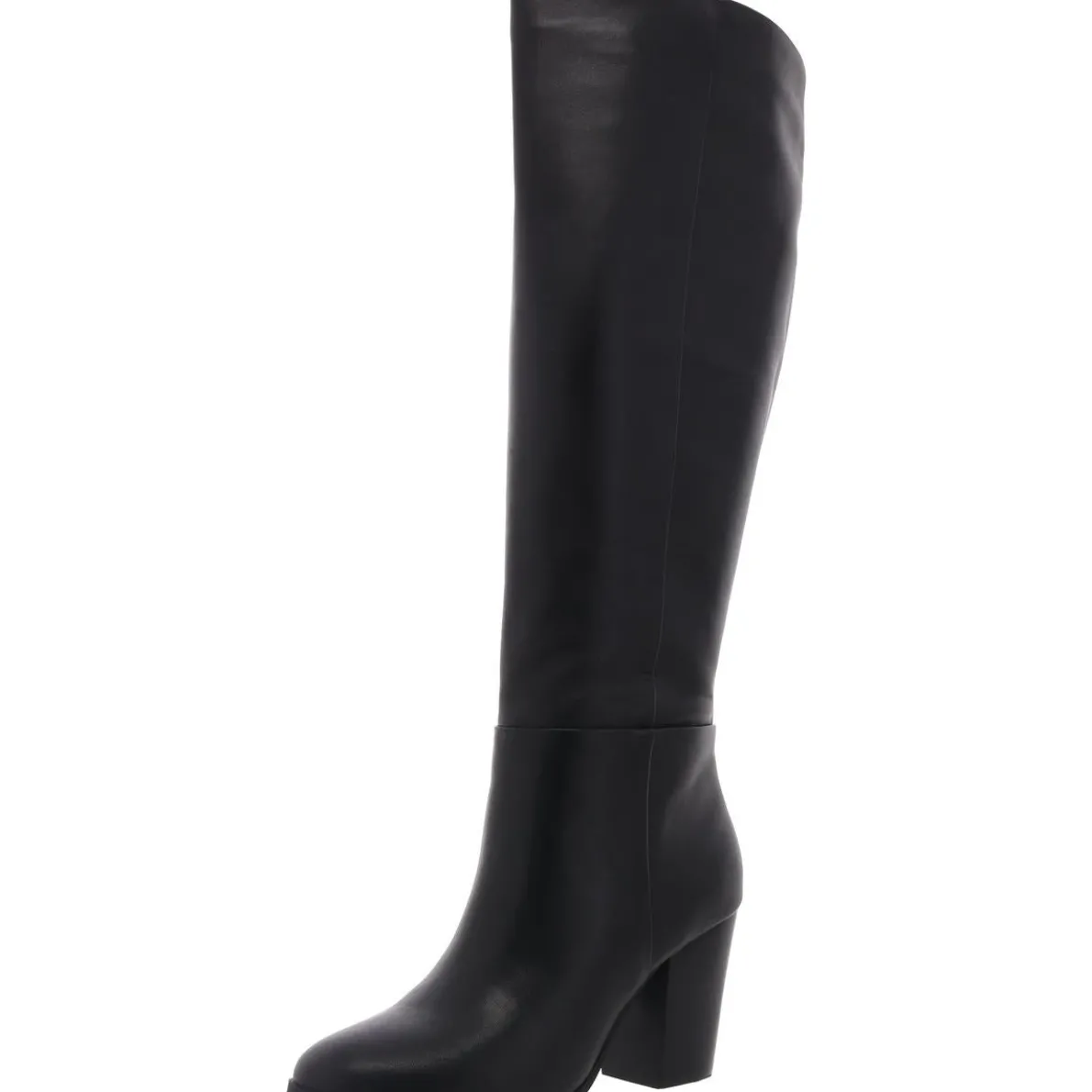 4500344888 Two Tone Leather Knee-High Boots