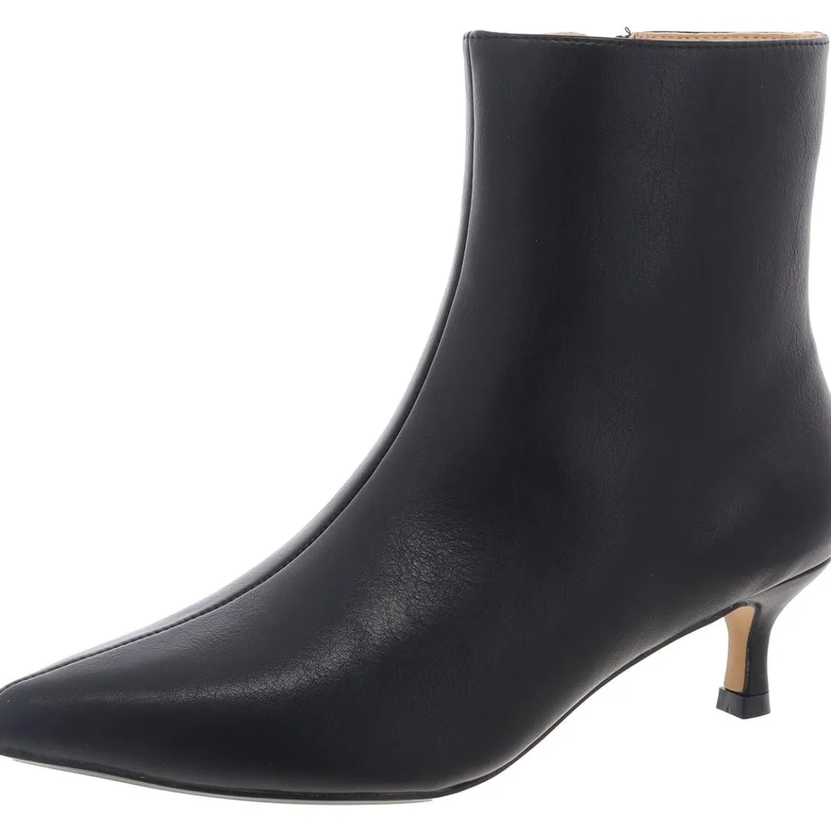 Comfort Insole Faux Leather Ankle Boots