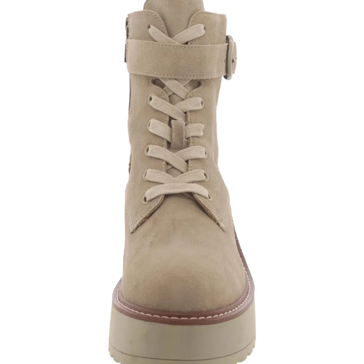 Goner Suede Round Toe Wedge Boots
