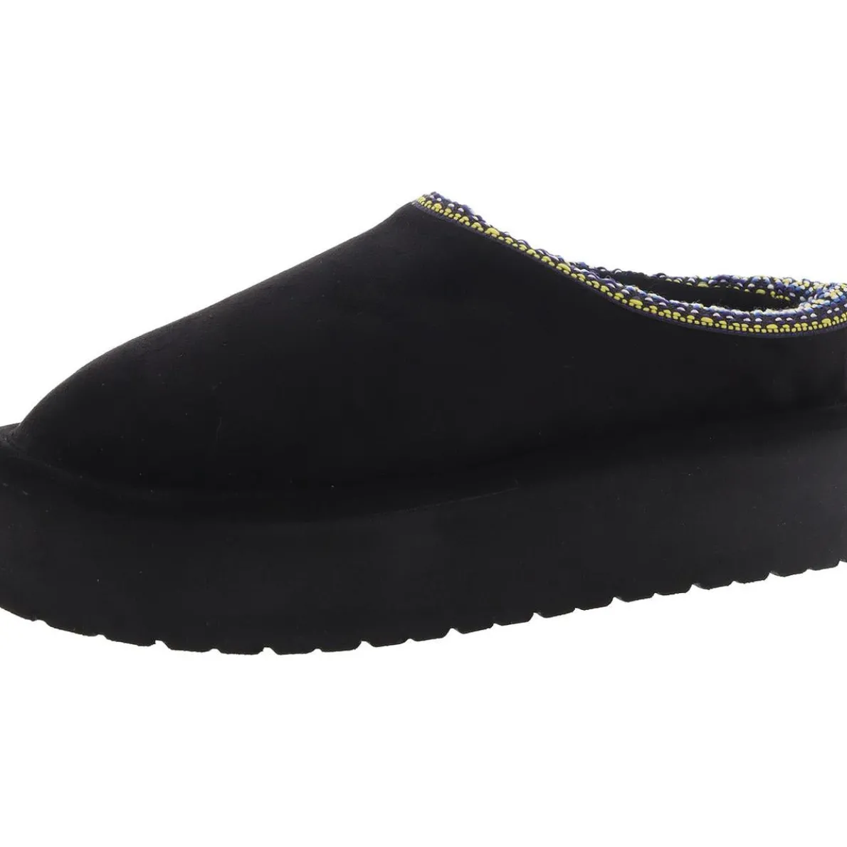 Elyse Faux Fur Lined Platform Scuff Slippers