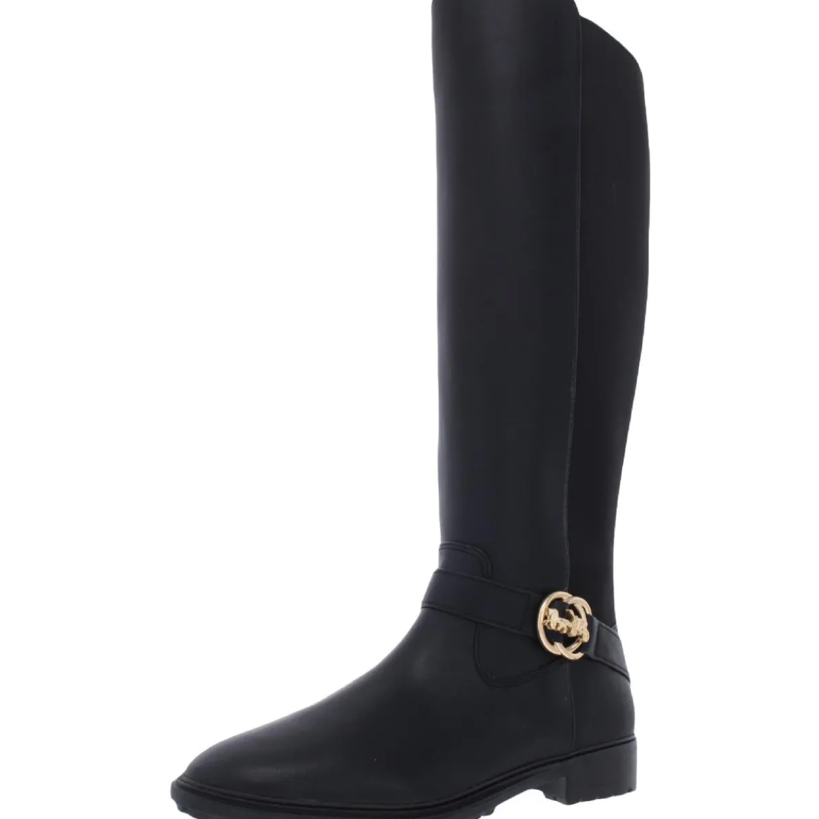 Farrah II Faux-Leather Zipper Knee-High Boots