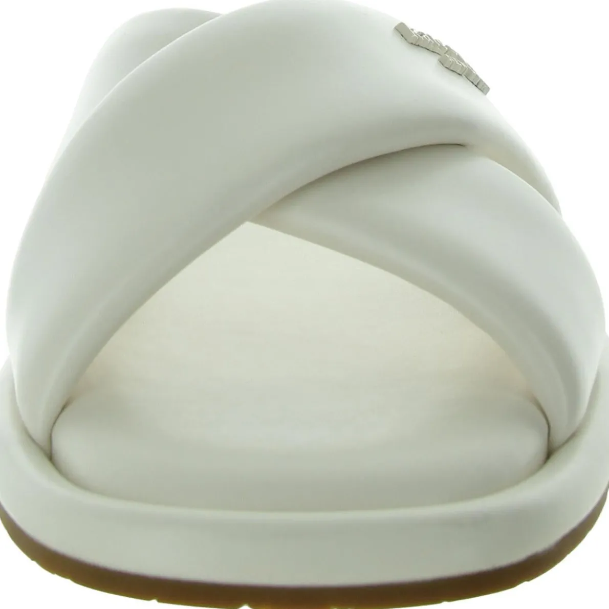 Rio Slide Faux Leather Criss-Cross Slide Sandals