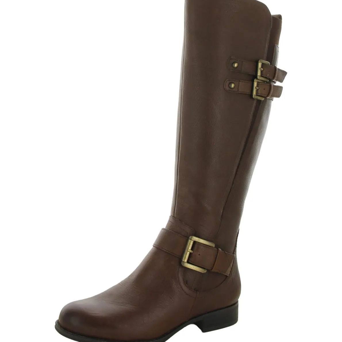 Jessie Zipper Leather Riding Boots