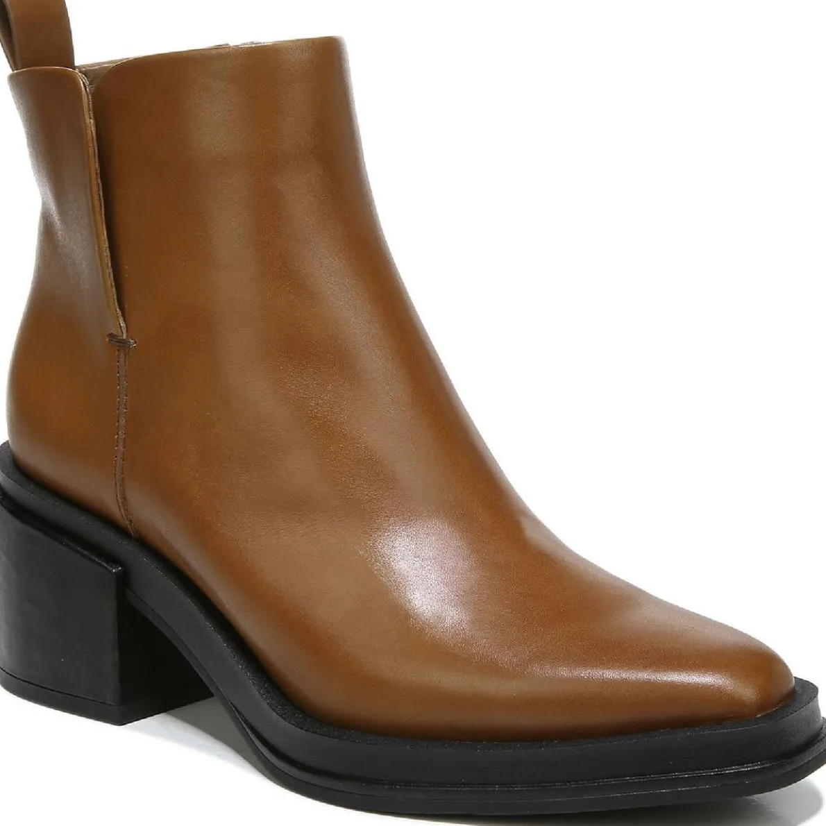 Dalden Leather Square Toe Ankle Boots
