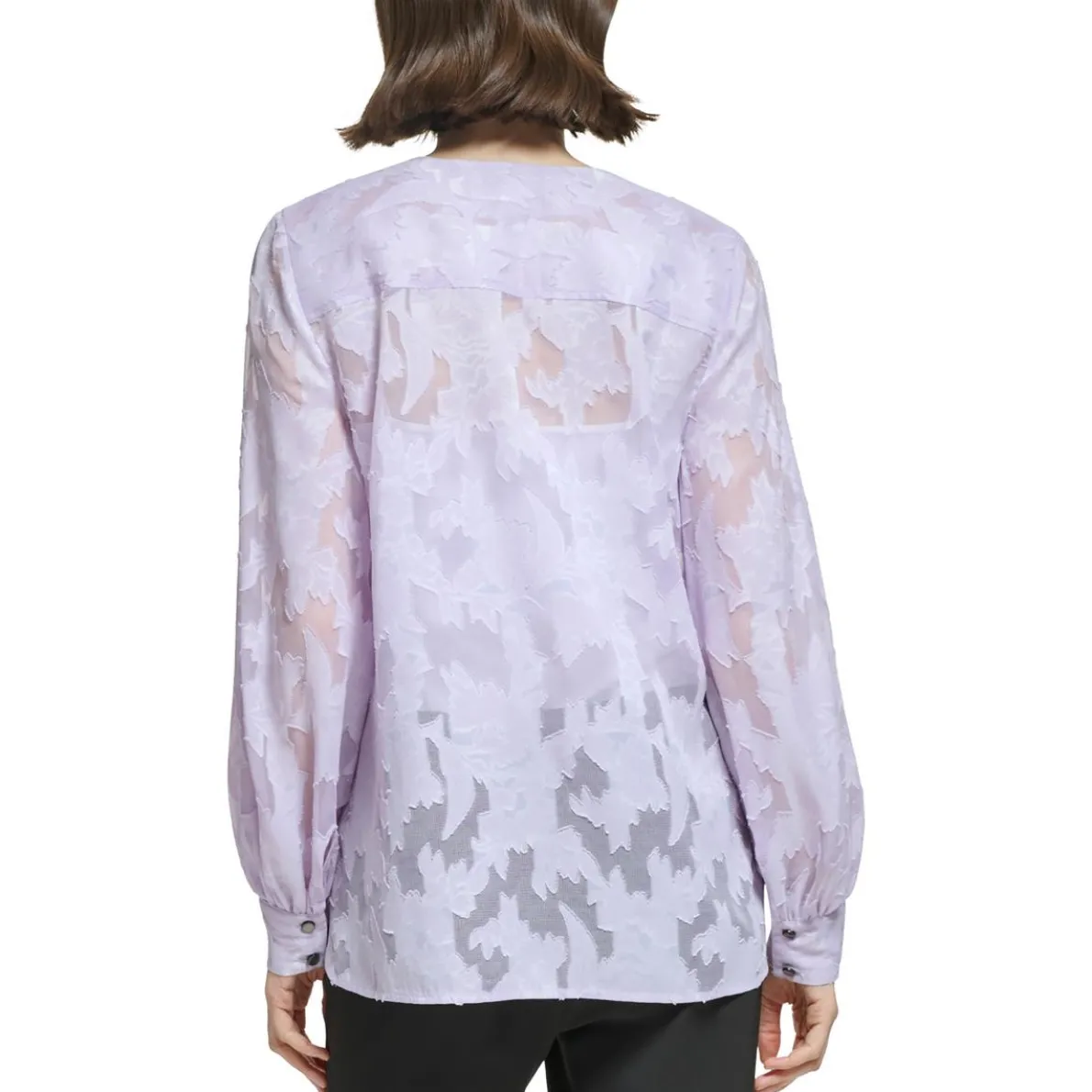 Burnout Floral Blouse