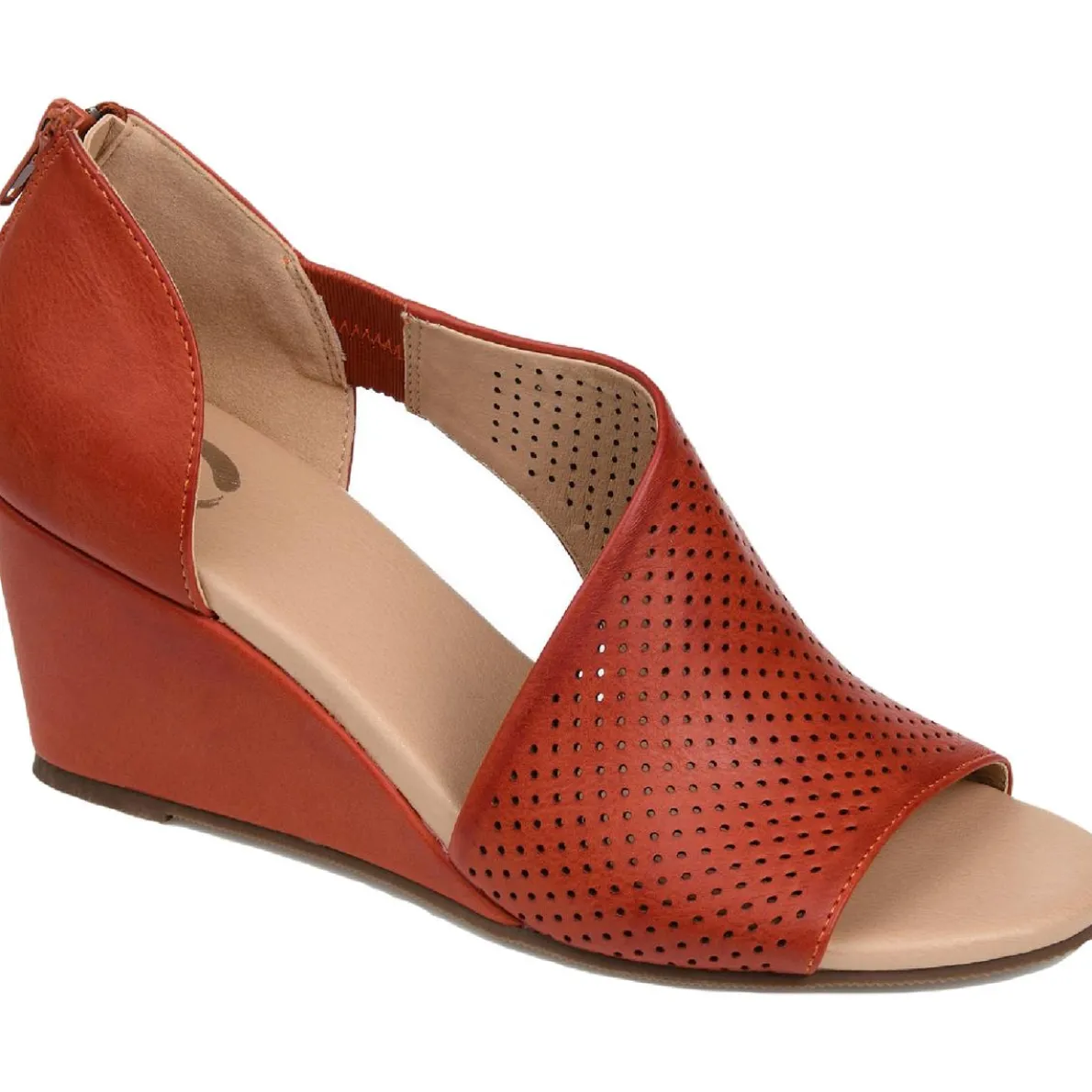 Aretha Faux Leather Wedge Heels