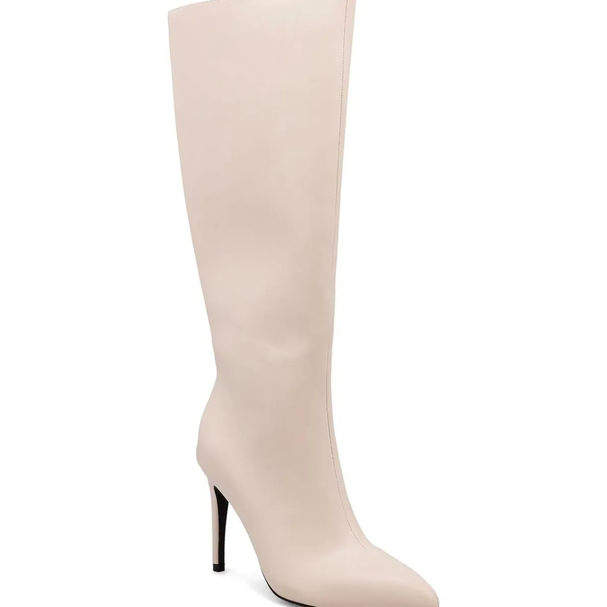 Marysol Faux Leather Crinkle Knee-High Boots