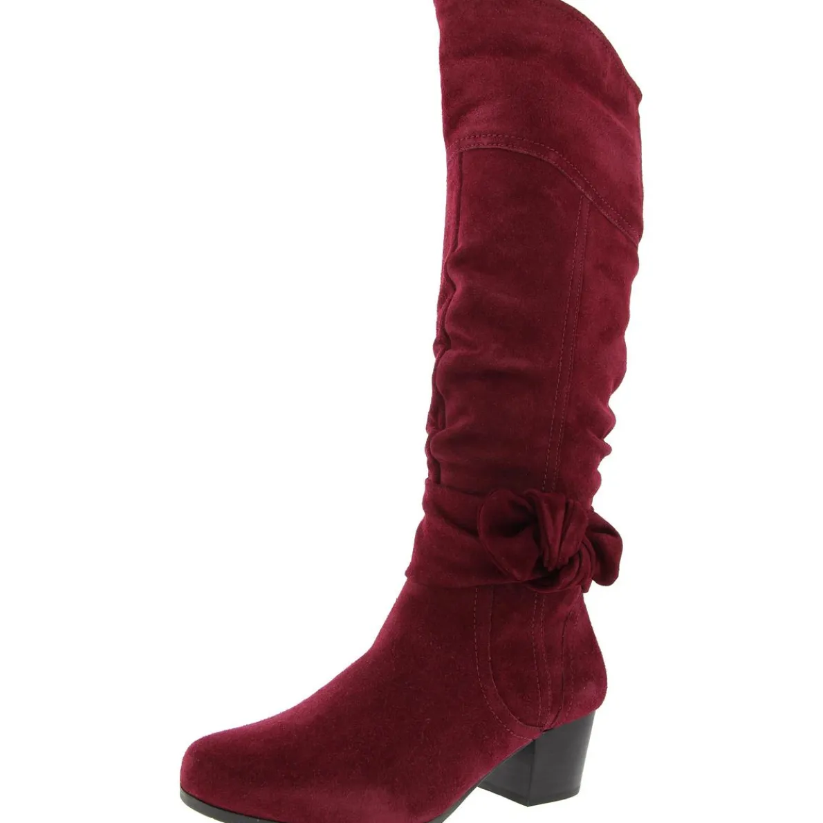 Sassy Leather Tall Knee-High Boots