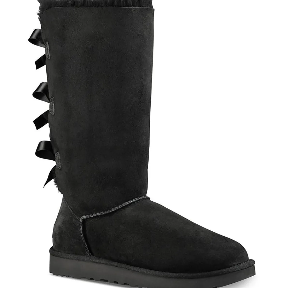 Bailey Bow II Tall Suede Pull On Shearling Boots