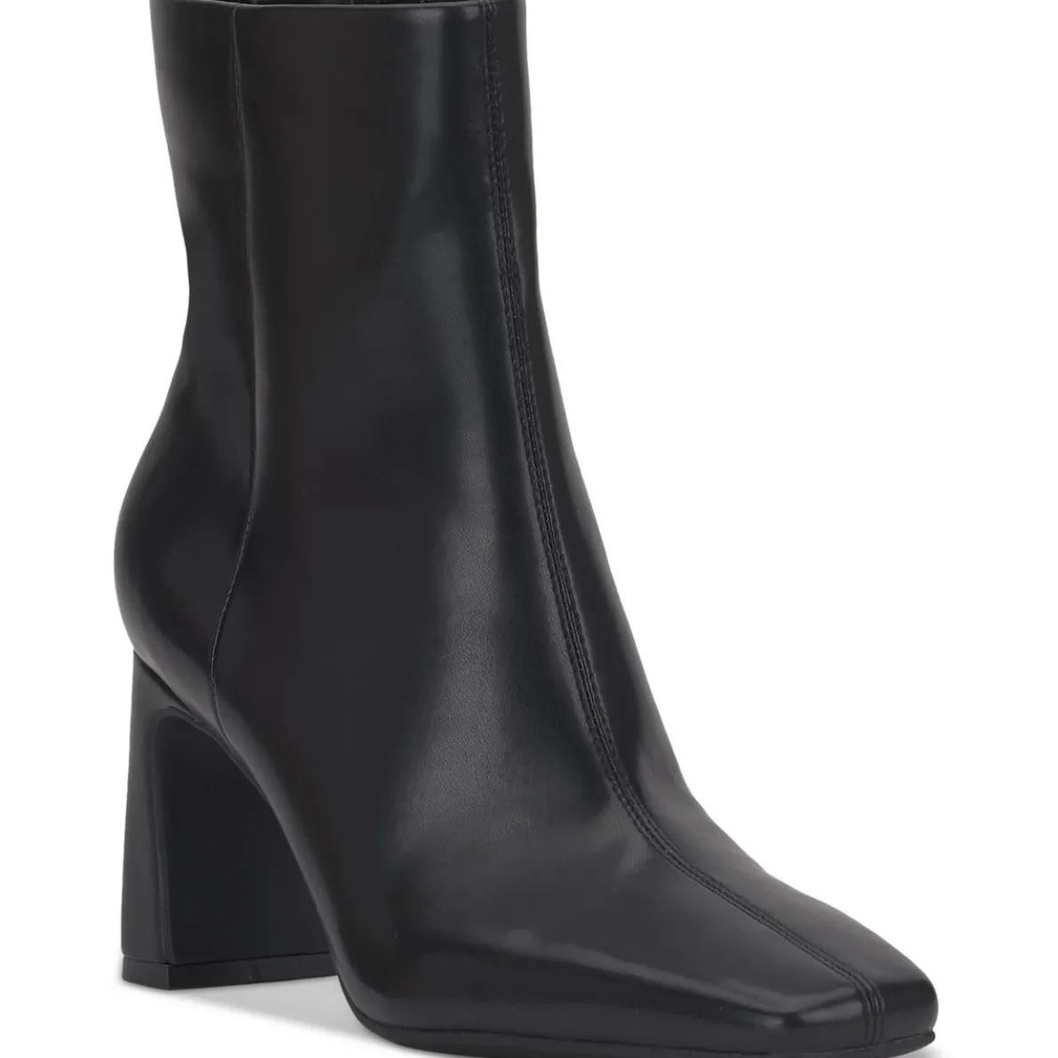 Odelya Faux Leather Square Toe Mid-Calf Boots