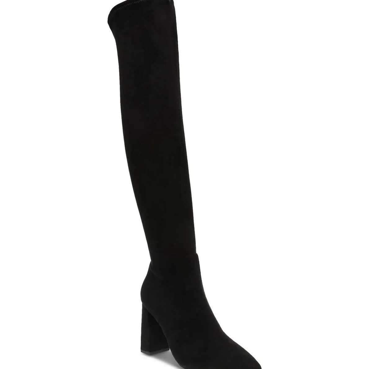 Eileene Faux Suede Pointed Toe Over-The-Knee Boots