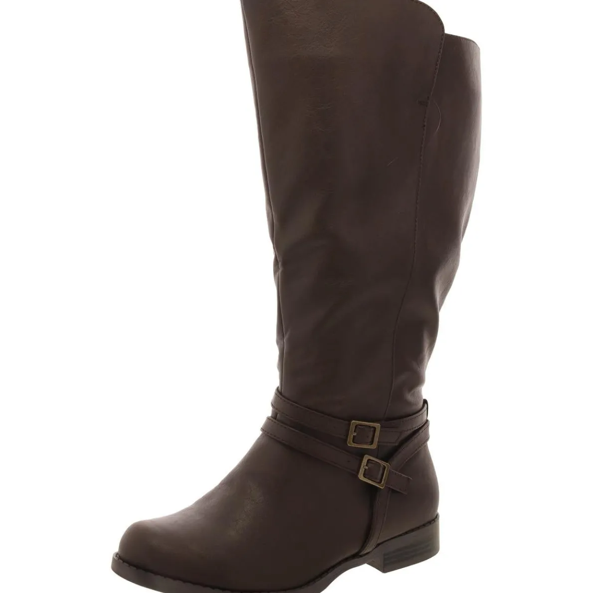Bay Plus Faux Leather Wide Calf Mid-Calf Boots