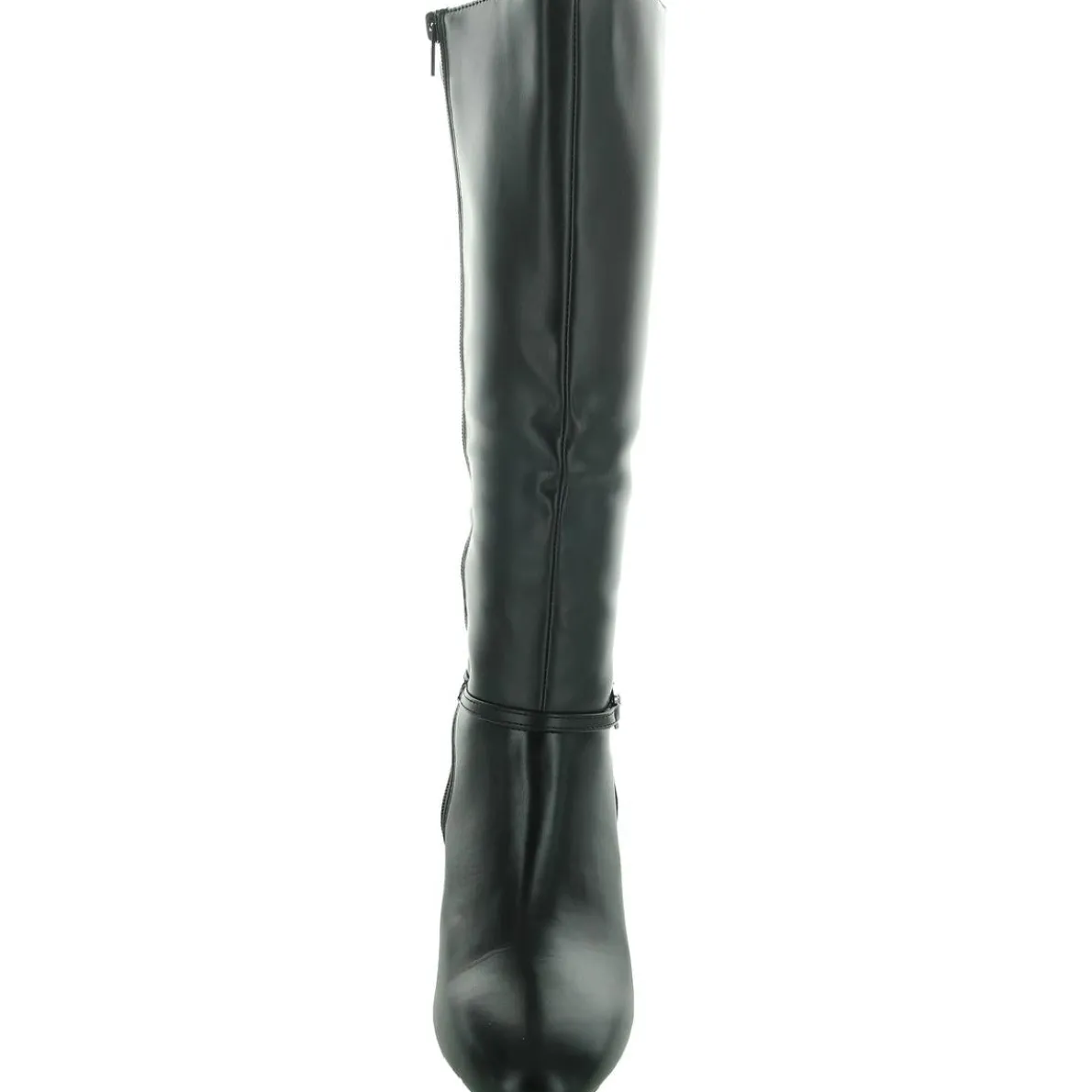 Hanlee Zipper Faux Leather Knee-High Boots
