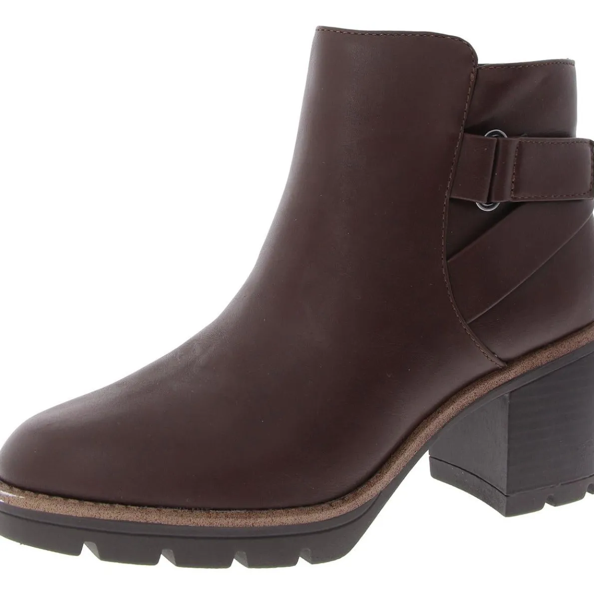 Madalynn-STR Faux Leather Mid-Calf Boots