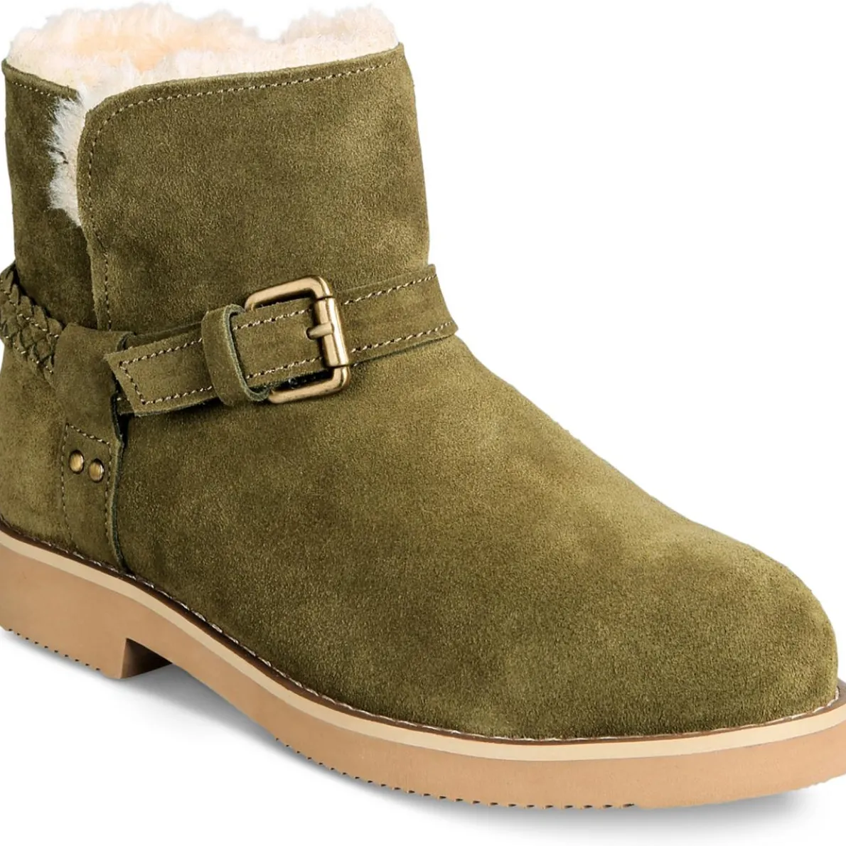 KORRI Faux Fur Lined Buckle Winter & Snow Boots