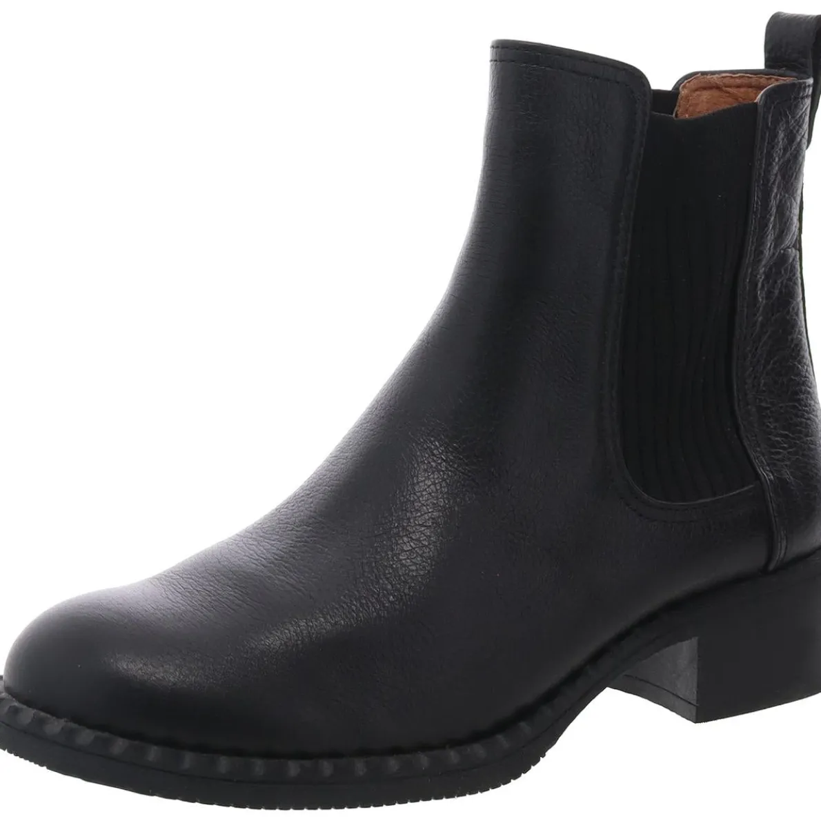 Solid Leather Chelsea Boots
