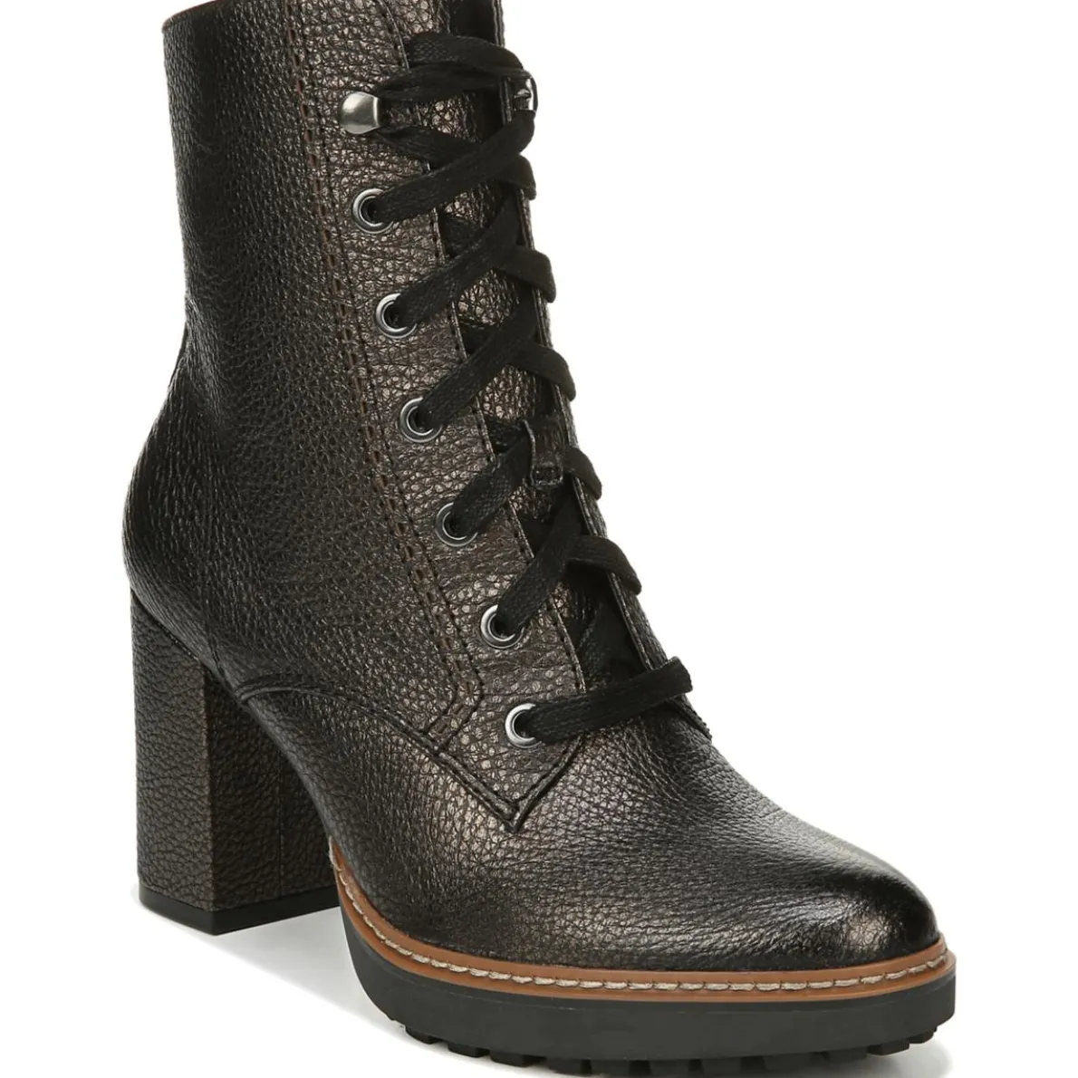 Callie Leather Zipper Mid-Calf Boots