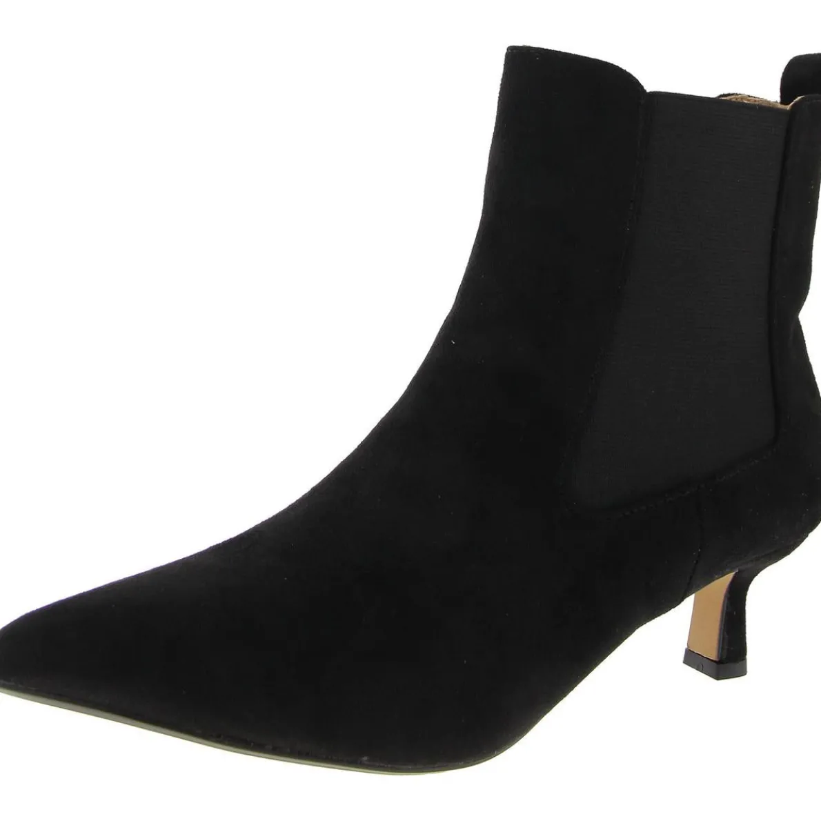 Tenlee Pointed Toe Kitten Heel Ankle Boots