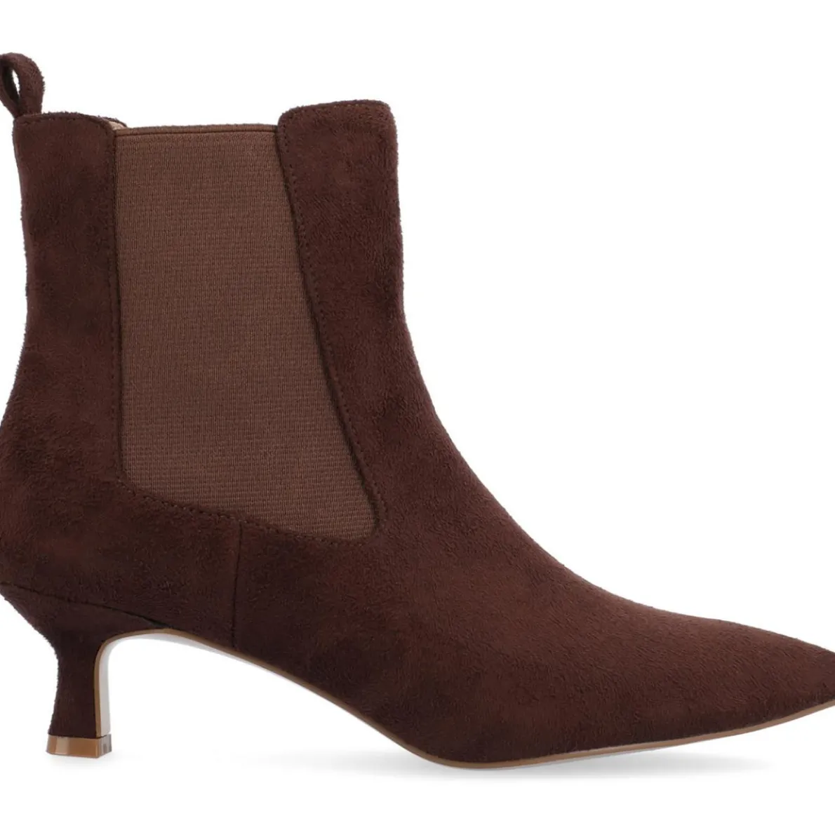 Tenlee Pointed Toe Kitten Heel Ankle Boots