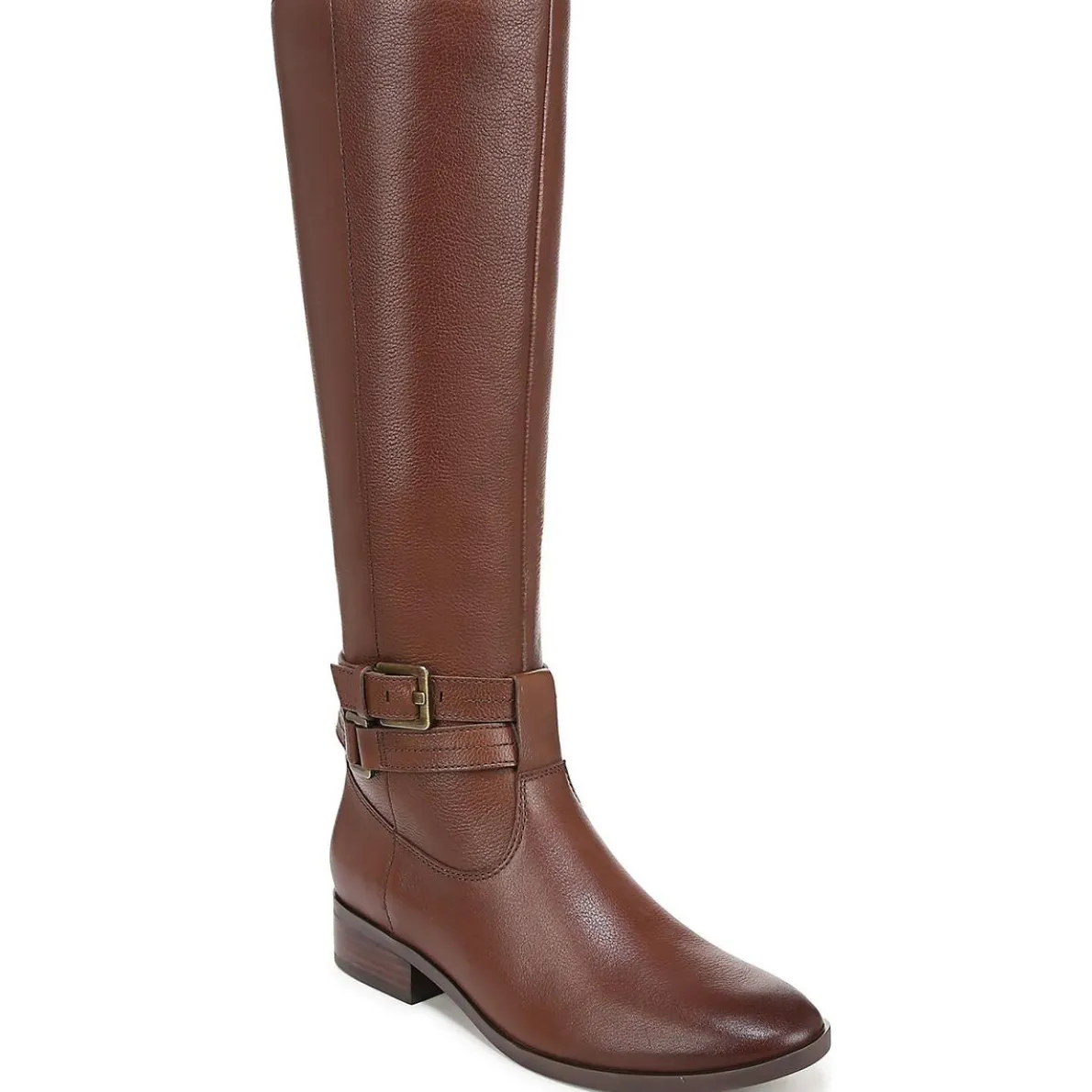 Rory Leather Buckle Knee-High Boots