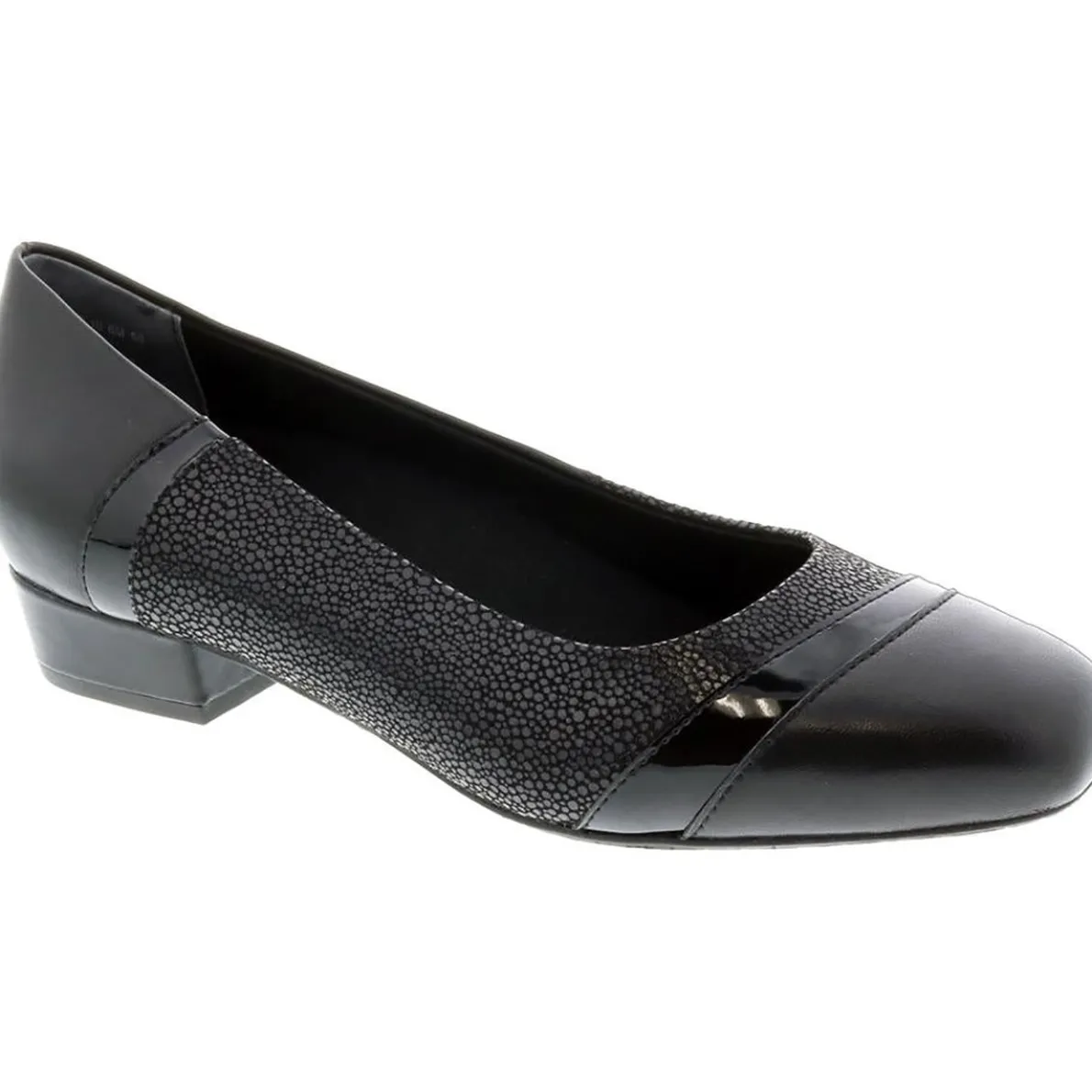 Tango Leather Slip On Block Heels
