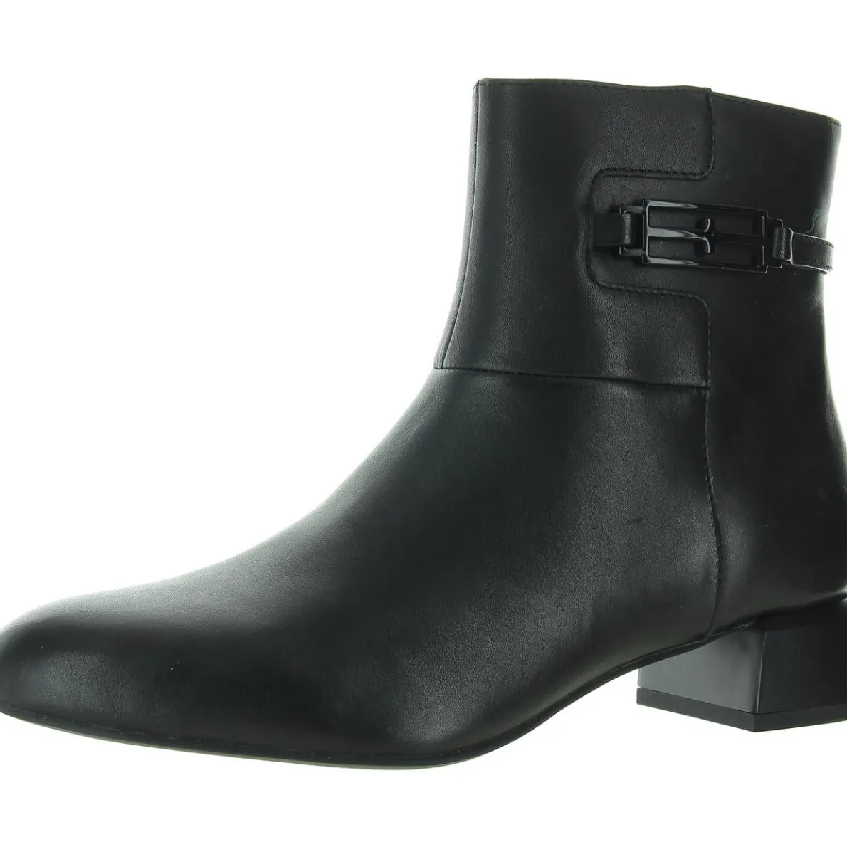 Patton Zipper Leather Mid-Calf Boots