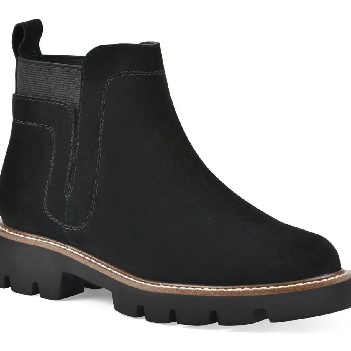 Glassie Solid Suede Chelsea Boots
