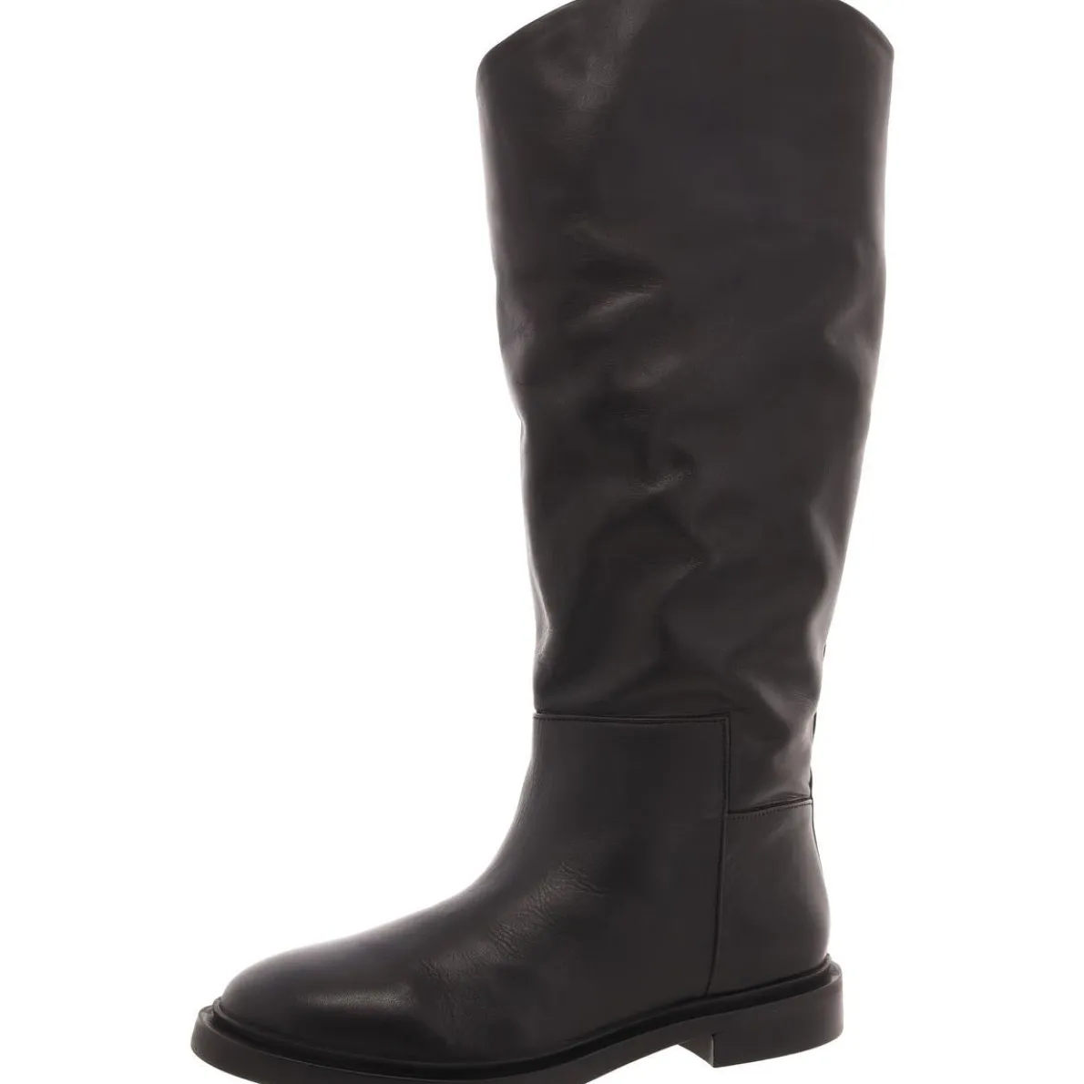 GAIGEWC Solid Leather Knee-High Boots