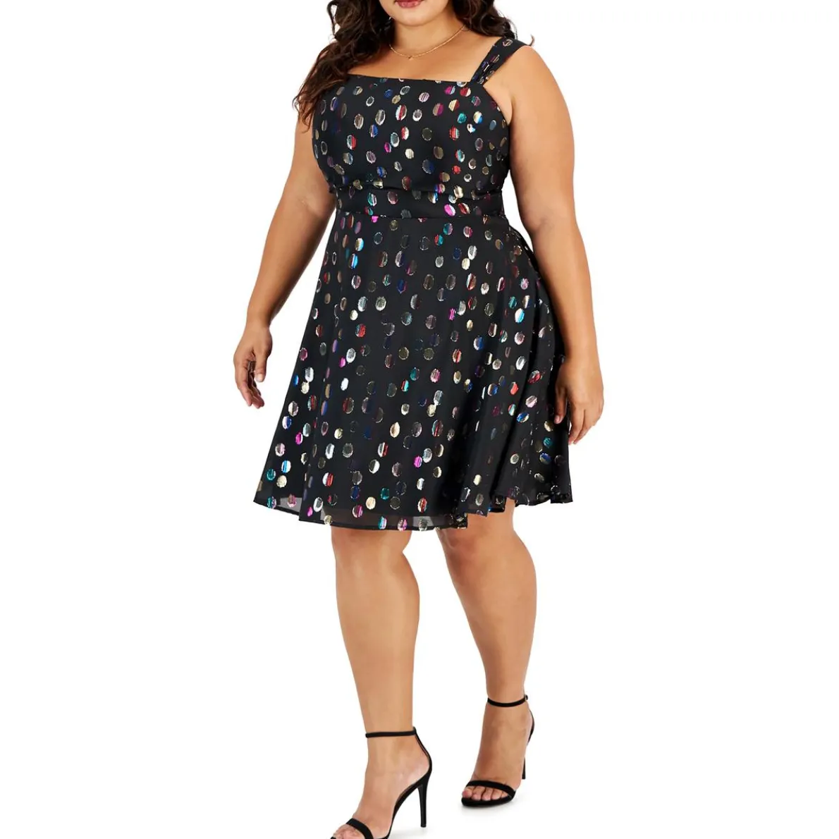 Plus Party Mini Fit & Flare Dress