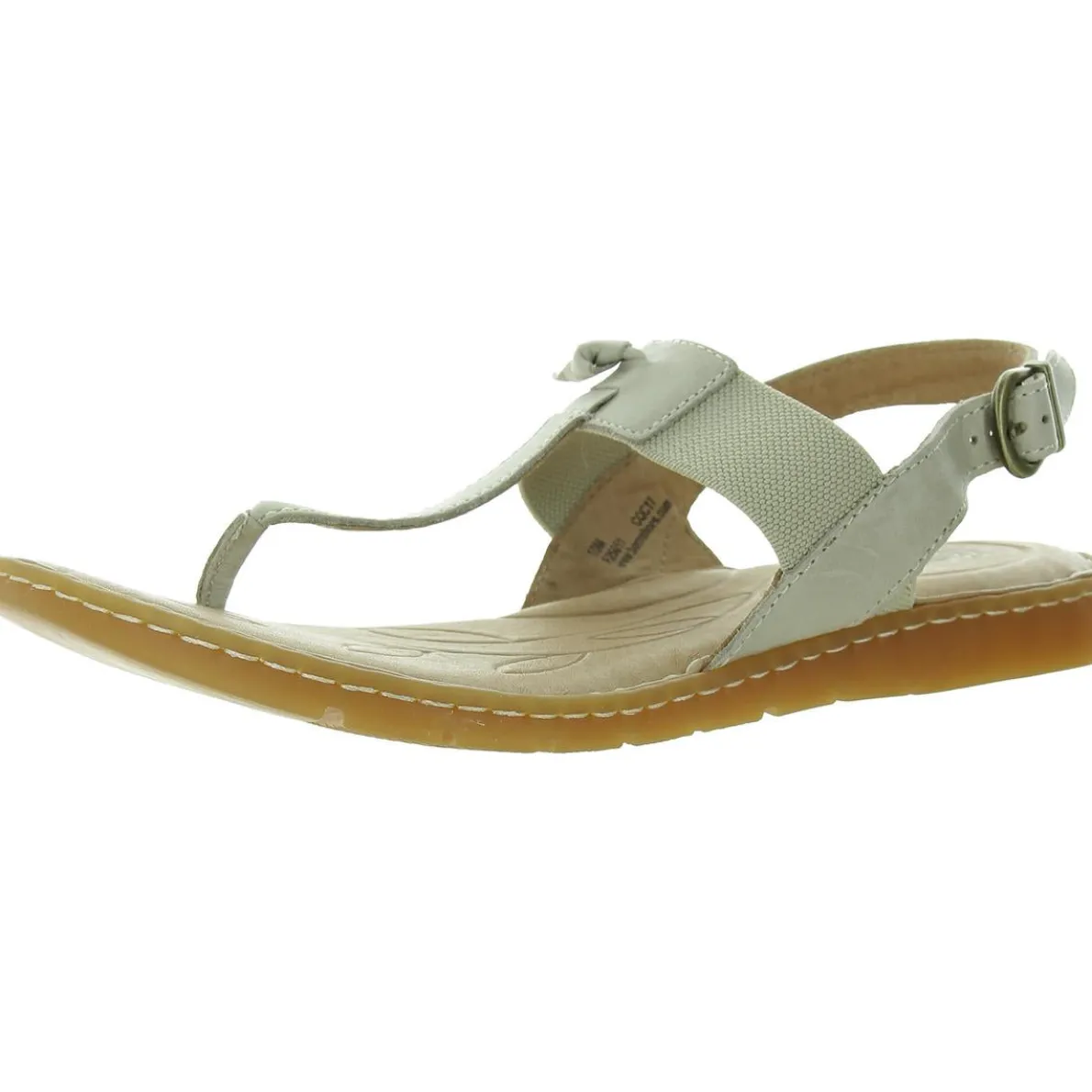 Stretch Leather Flip-Flops