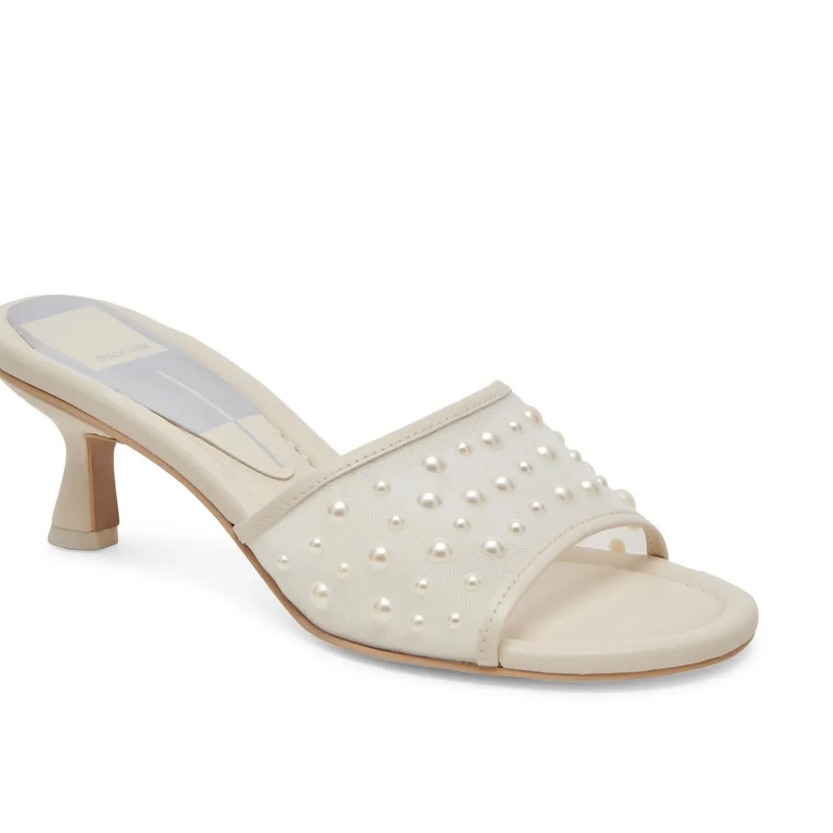 MEEZA PEARL Embellished Kitten Heels