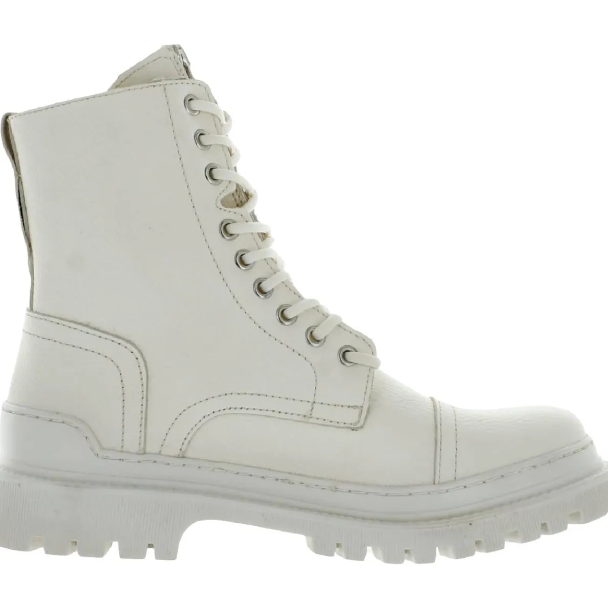 Guard Leather Round Toe Mid-Calf Boots