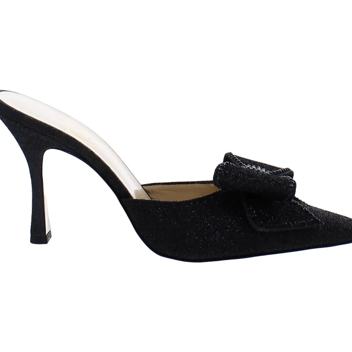 Dimante Bow Square Toe Mules