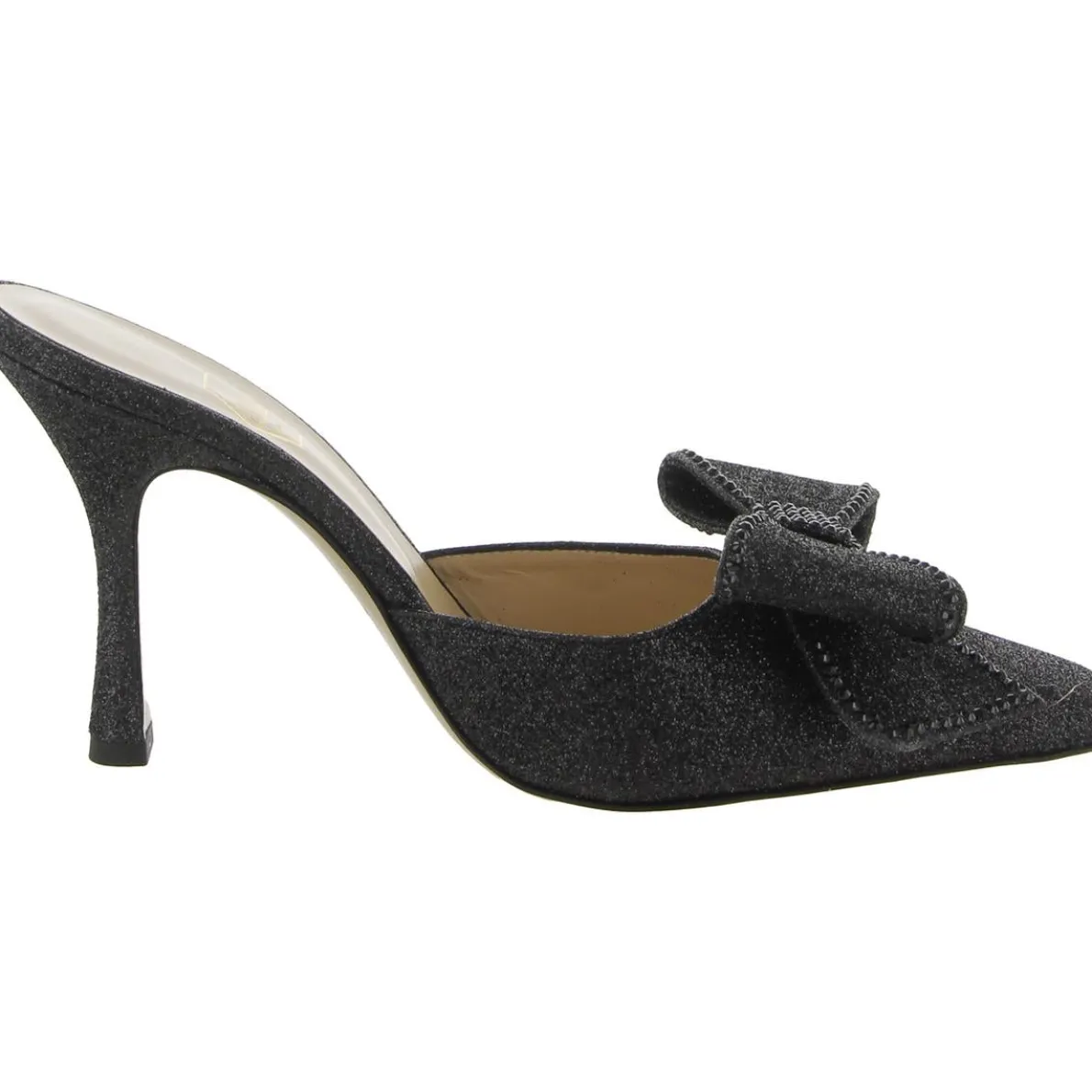 Dimante Bow Square Toe Mules