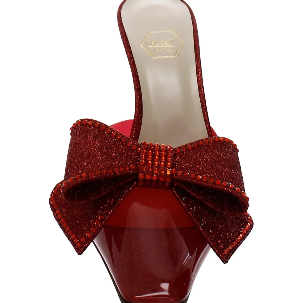 Dimante Bow Square Toe Mules