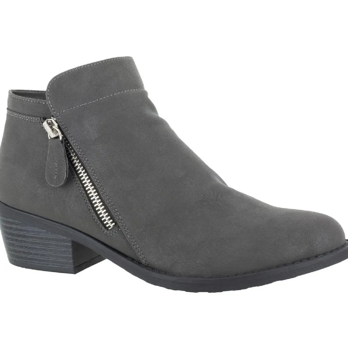 Gusto Heel Almond toe Ankle Boots