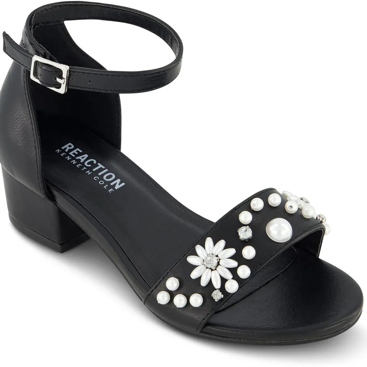 Pearl Farah Embellished Ankle Strap